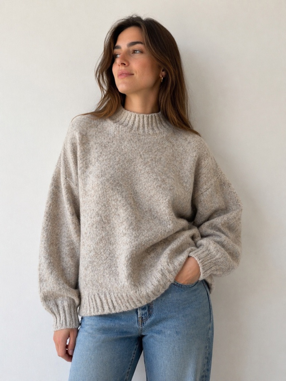 Pistola Claren Ecru Women’s Pullover Sweater Size S